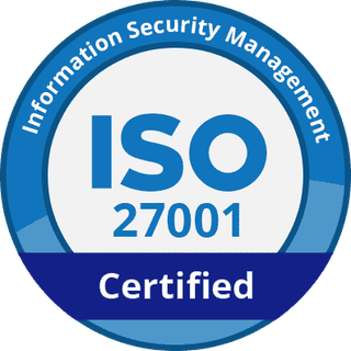 ISO 27001 certified badge