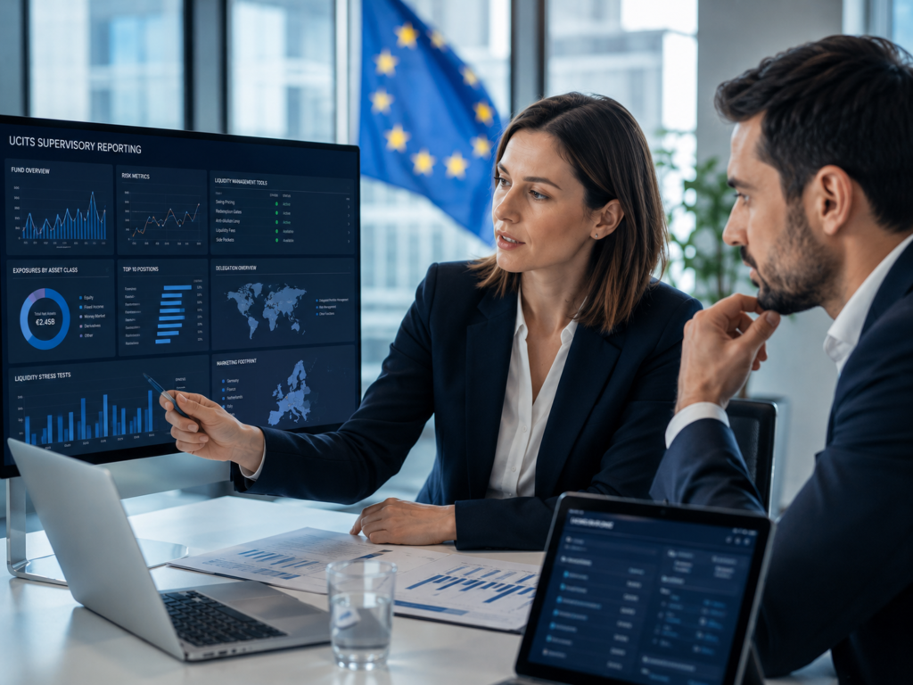 UCITS management company reviewing supervisory reporting data